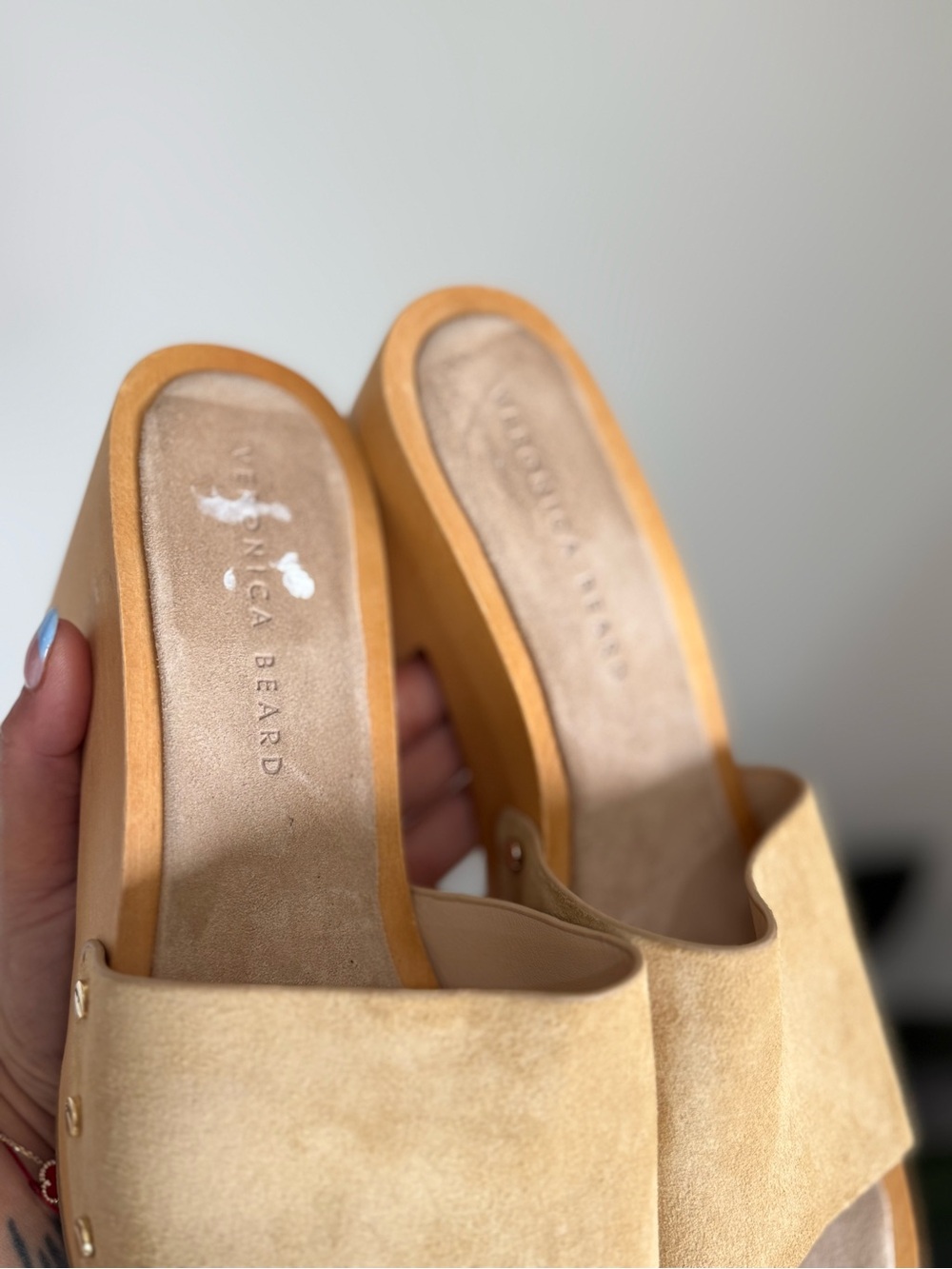 Veronica Beard Hannalee Desert Suede Sandals 10 - Picture 4 of 5